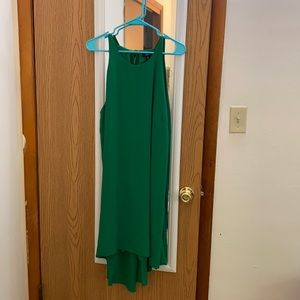 Emerald green spaghetti strap sun dress